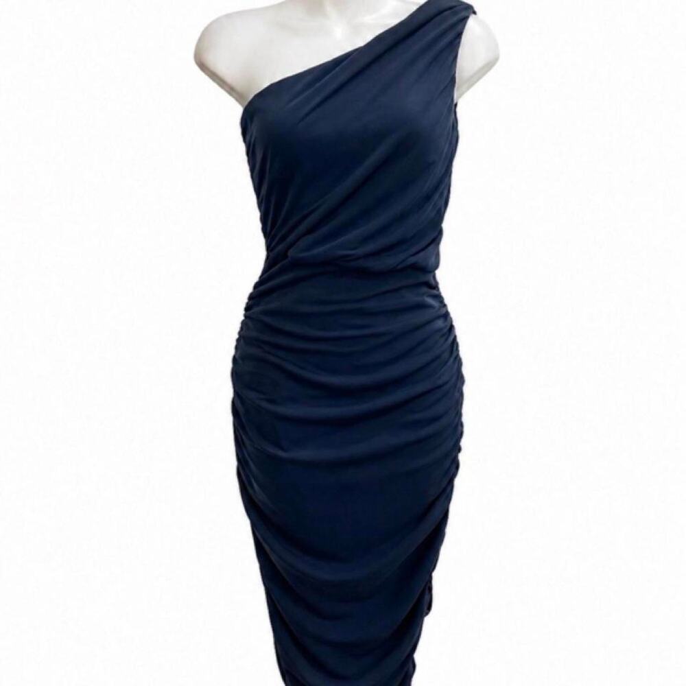 Love x Design Asymmetric one shoulder Midi Dress Medium